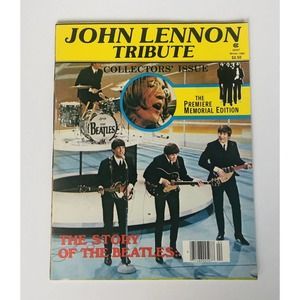 Vintage 1980 John Lennon Death Tribute Magazine Photos Articles Beatles Yoko Ono